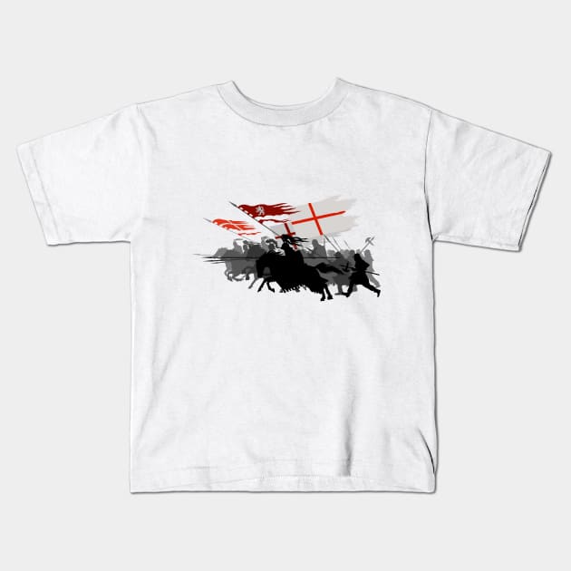 Attacking army Kids T-Shirt by ArtForge